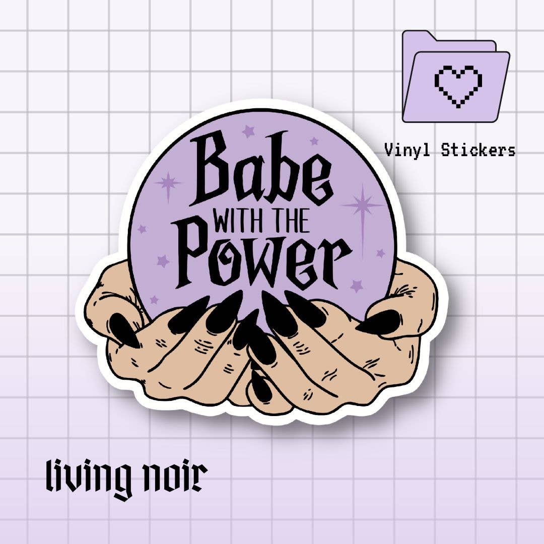 Babe With The Power Labyrinth Crystal Ball Sticker
