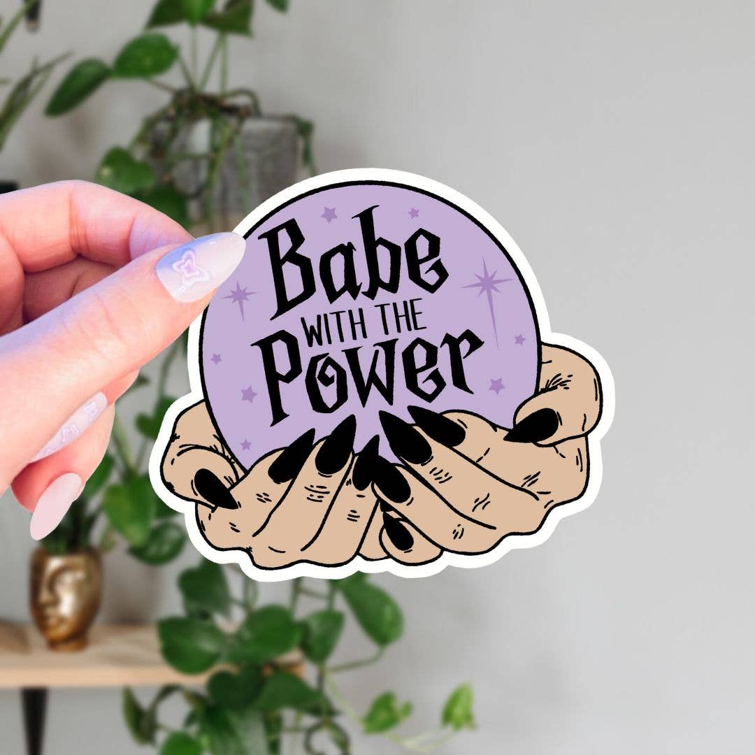 Babe With The Power Labyrinth Crystal Ball Sticker